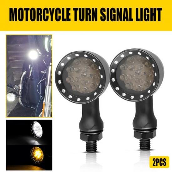 For Harley Sportster XL 1200 883 Motorcycle LED Turn Signal Blinker Brake Lights