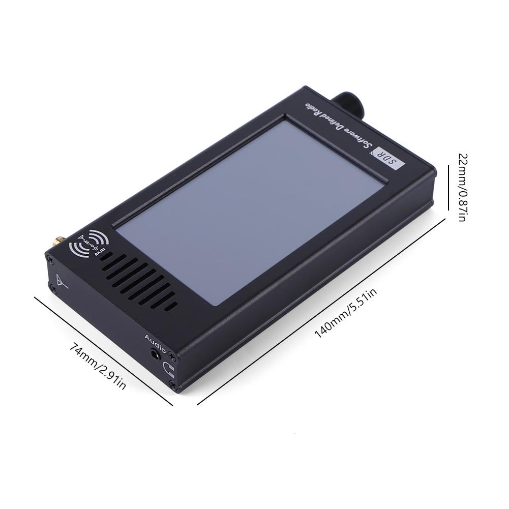 DSP SDR Радиоприемник Алюминиевый сплав Перезаряжаемый Радиоприемник Компактный Радиоприемник для Гаража Вечеринки Рынка