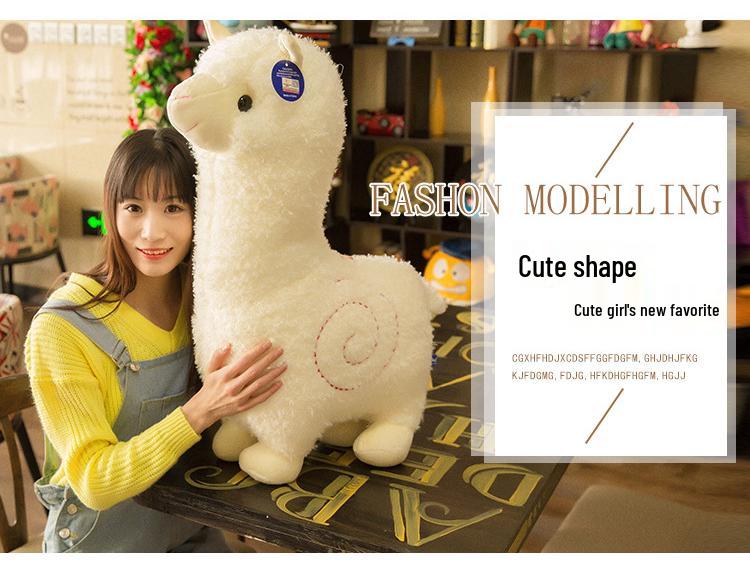 Плюшевая игрушка альпака большая подушка - мультяшная кукла подарок для детей