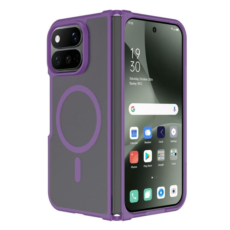 For Magsafe Translucent Case For Google Pixel 11 Pro Fold Magnetic Acrylic Shockproof Matte Anti-fall Cover For Pixel 11Pro Fold