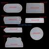 HX6F Silicone Molds for Resin Rectangle Doorplate Epoxy Crystal Mold DIY Tablet Pendant Door Hanging Welcome Sign Plate Craft