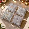 4 Pcs Bohemian Ethnic Style Single-Sided Printed Pillowcase Cushion Cover,Suitable For Living Room,Bedroom,Car Decoration