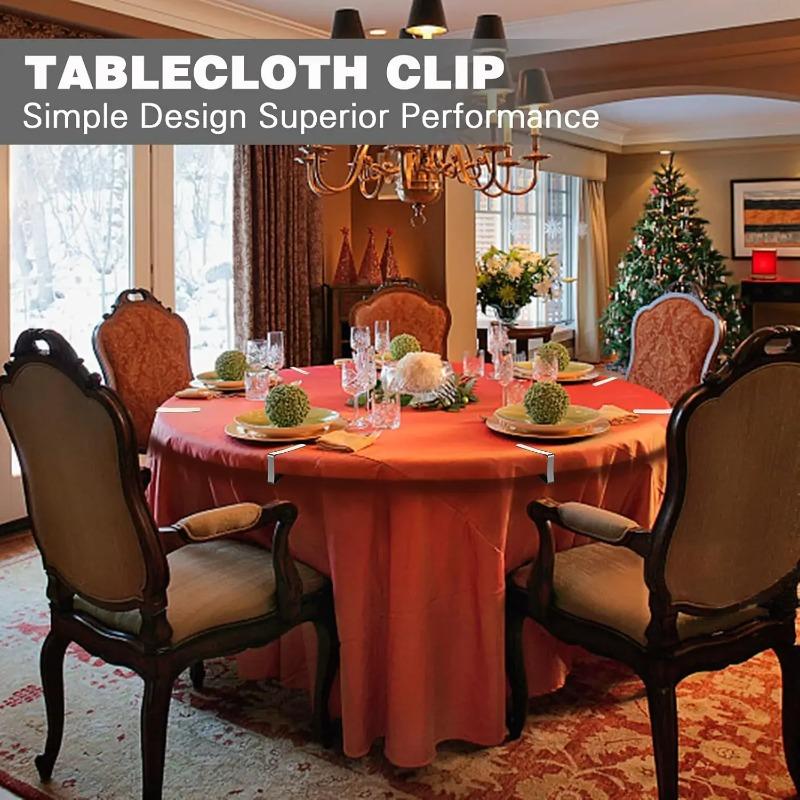 12 шт. Зажимы для скатерти-Зажимы для скатерти для пикника-Зажимы для покрытия скатерти из нержавеющей стали-Зажимы для стола для свадебной вечеринки