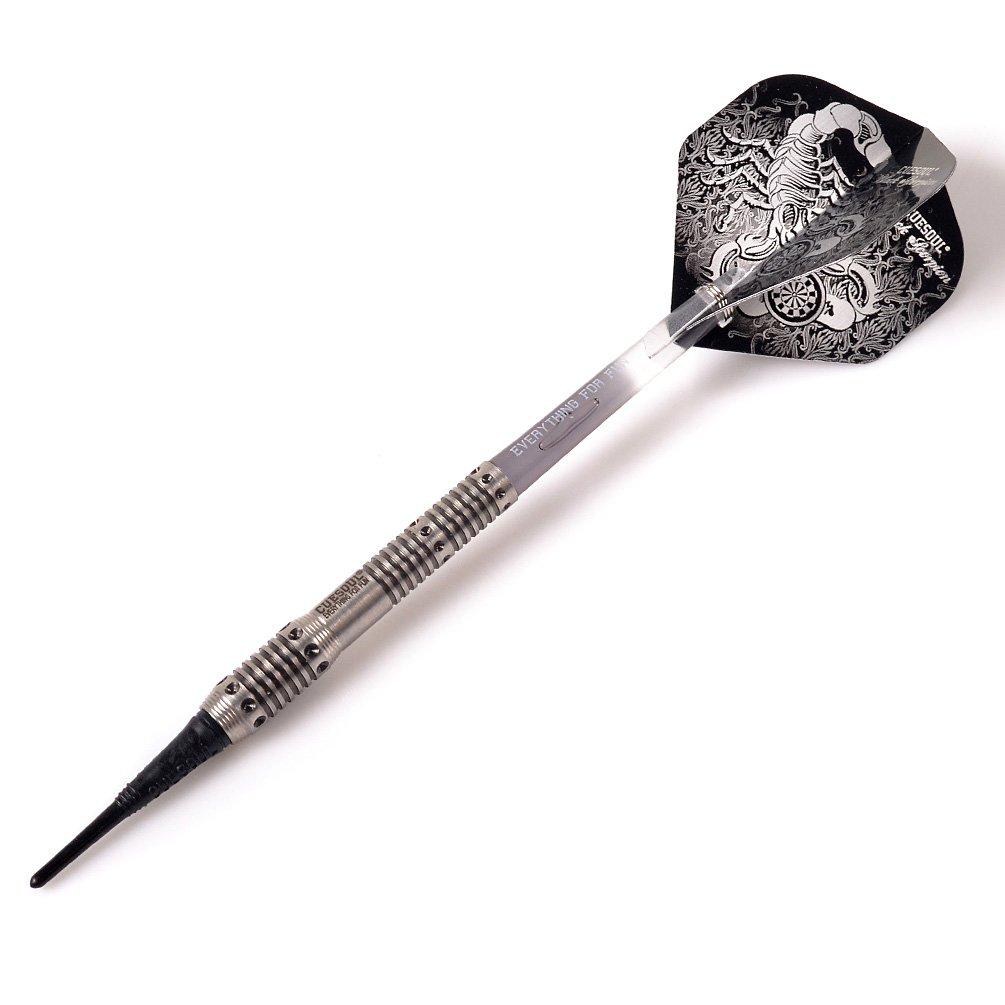 ЧЕРНЫЙ СКОРПИОН CUESOUL 18г Вольфрамовый Набор Дартс с Мягким Наконечником с Титановым Покрытием Баррелей (CSBS-F3305-88)