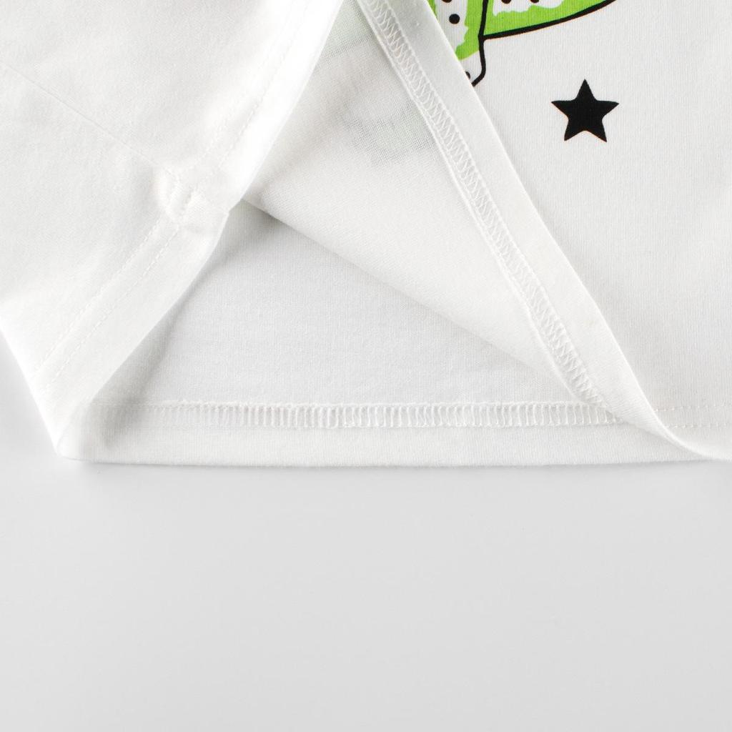 27kids 2024 Новая осенняя футболка с длинными рукавами и имитацией динозавра из двух частей для мальчиков