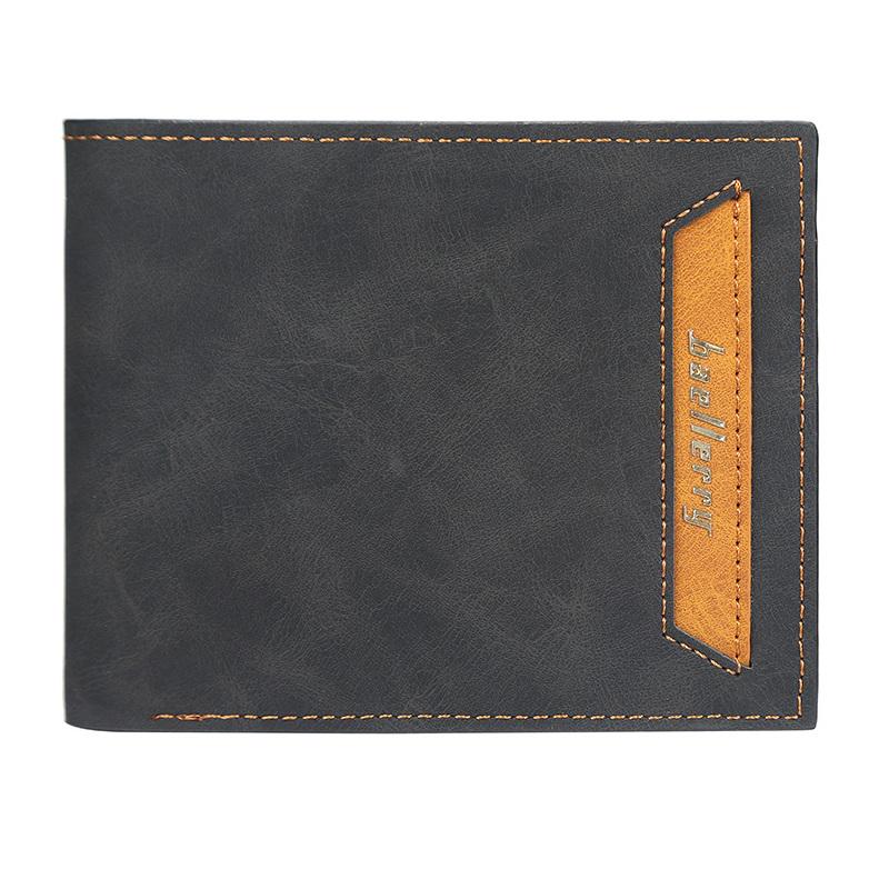 Винтажный мужской короткий кошелек из искусственной кожи, кошельки с держателем для карт, деловой кошелек