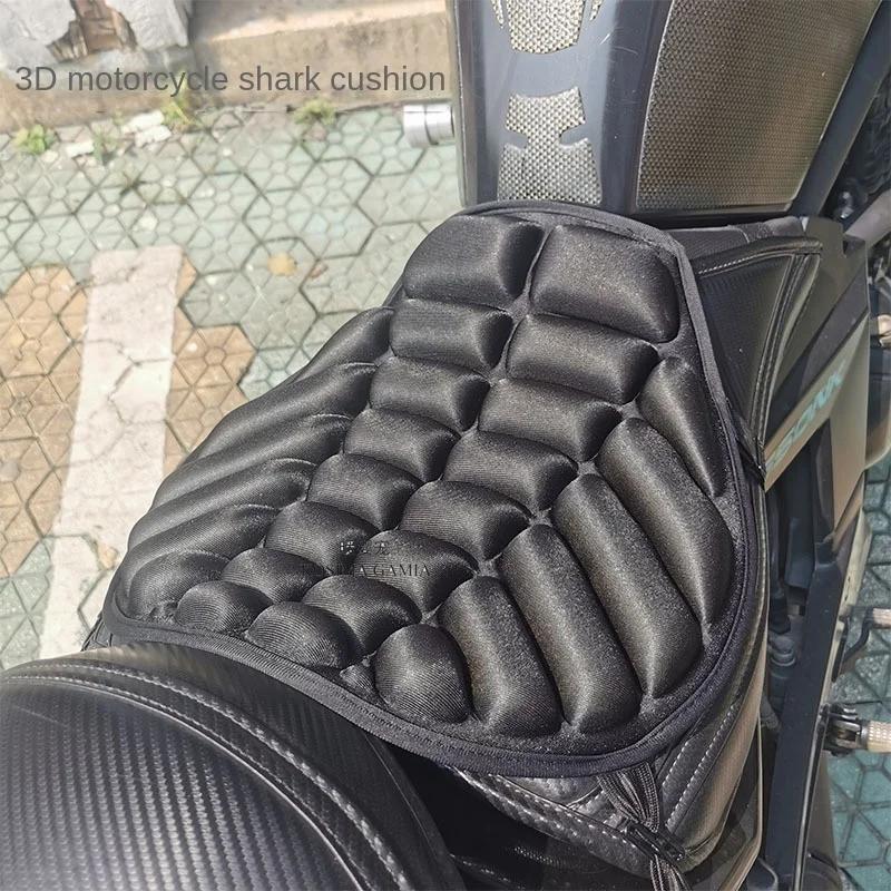 Universal Motorcycle Seat Cover 3D Comfort Gel Cushion Seat Motorbike Air Pad Cover Shock Absorption Decompression Saddles Pad