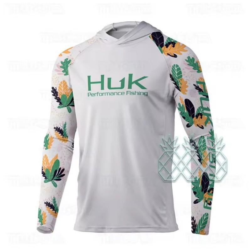 Mens Long Sleeve Fishing Shirt With Hood UV Protection Quick Dry Breathable Outdoor Sportswear Summer Fall