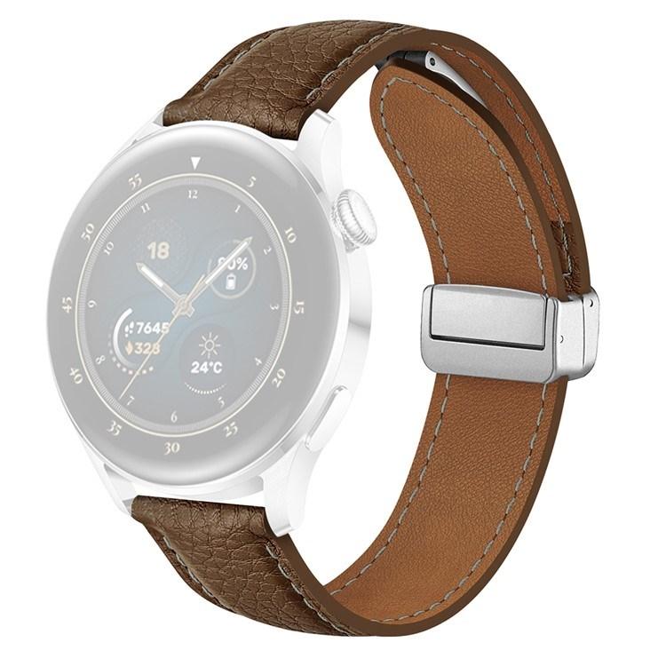 For Samsung Galaxy Watch3 45mm Huawei Watch GT 4 46mm Leather Strap 22mm Magnetic Watch Band
