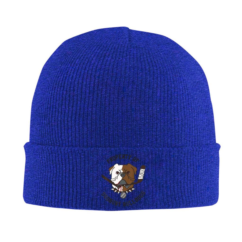 Property Of Sudbury Bulldog Warm Knitted Cap Winter Knit Bonnet Hat Skullies Beanies Hip Hop Caps for Unisex