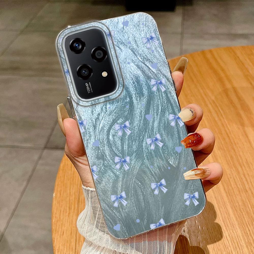 Чехол с цветной бабочкой и градиентом для Huawei Honor 400 200 Magic5 Lite 200 Pro X9a X9c X8a, чехлы для телефонов, мягкий силиконовый бампер, жесткая задняя крышка из ПК