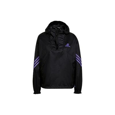 Полосатая спортивная куртка с капюшоном на молнии, женская, черная, H65722