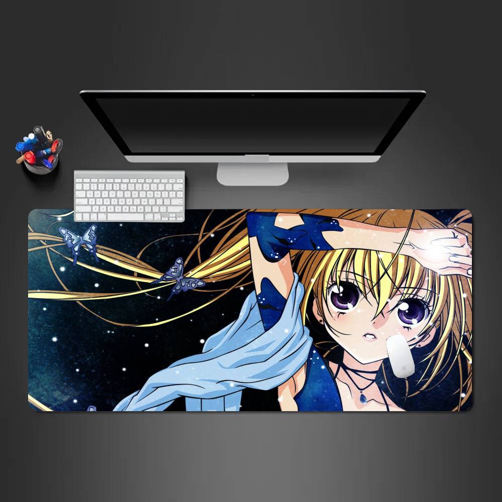 Хошина Утау Анимация S-shugo Chara Коврик для мыши Коврик для стола С подкладкой Игровые аксессуары Prime Gaming XXL Коврик для клавиатуры Коврик