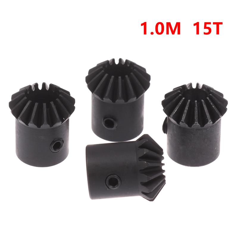 2Pcs 45# Steel 1M 15T Spiral Bevel Gear M1 Modulus 1:1 90 Degrees Differential Gear Bevel Gear Accessories