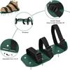 Lawn Aerator Shoes with Straps Adjustable Design Pre-Assembled Heavy Duty Spiked Sandals Aerator Lawn Tools