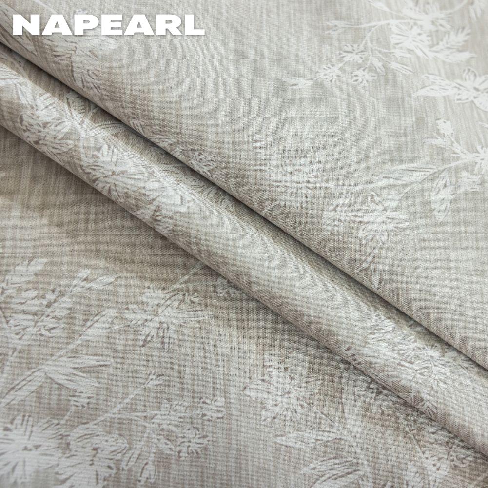 1 шт. NAPEARL Роскошные Ретро Однотонные Серые Полностью Светонепроницаемые Шторы для Спальни Гостиной Балконного Окна для Домашнего Декора