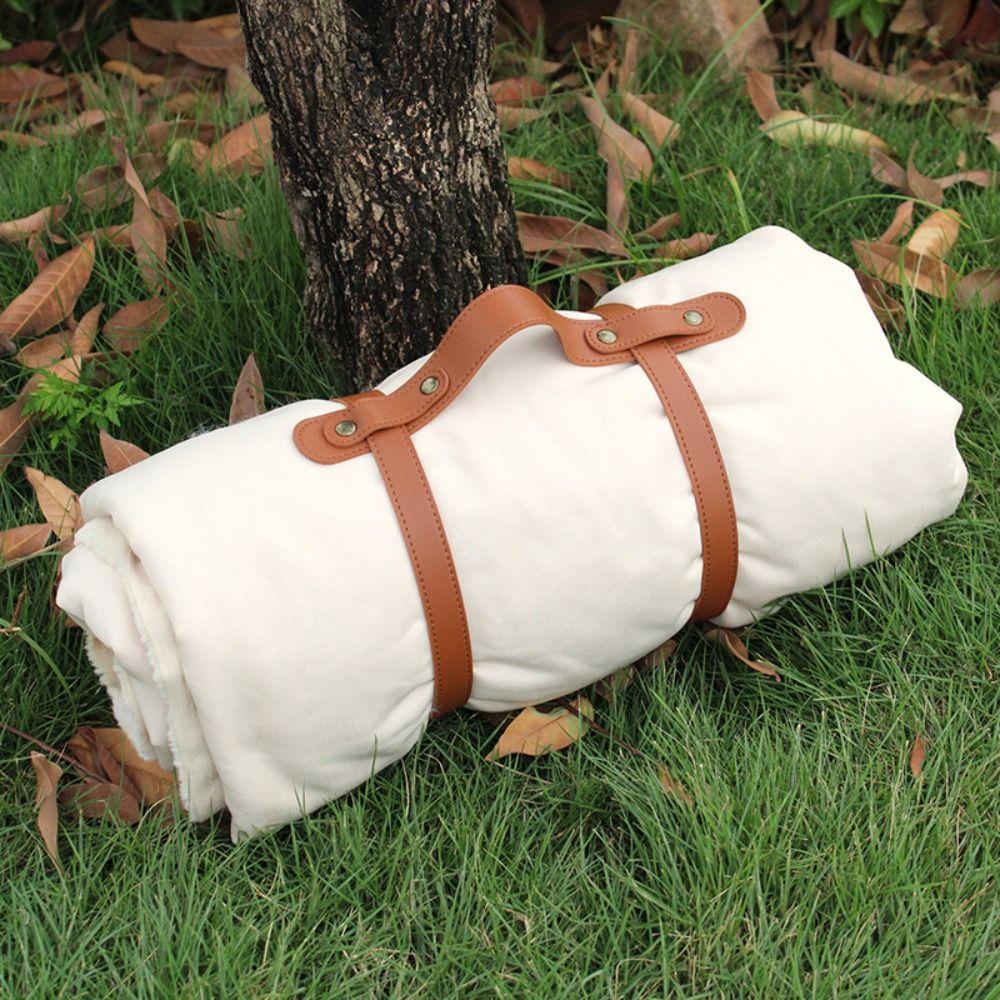 Durable Belt With Handle Blanket Carrying Strap Adjustable Picnic Yoga Mat Strap Rug Travel Blanket Holder