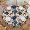 Flowers Elegant Peonies And Dahlias Round Tablecloths 60 Inches Table Covers for Parties Table Cloth