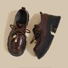 Fashion New British-style Retro Thick-soled Loafers Are Versatile, Casual and Sporty Height-increasing Single Shoes for Women