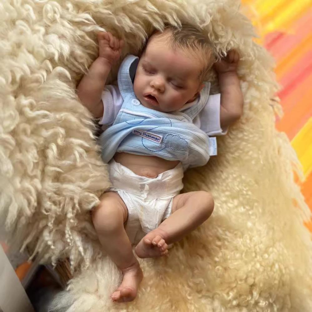 18-дюймовая реалистичная кукла-девочка-реборн, близнецы. Милая живая спящая кукла-новорожденный, полное виниловое тело, кукла-мальчик, настоящая игрушка для игр в детском доме, возраст от 3 лет