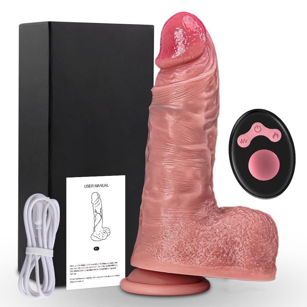 Вибрирующий дилдо Реалистичный большой член Искусственный пенис Огромный клитор Стимулятор точки G Анус Вагина Массажер Вибратор Дилдо Женский Взрослая Секс-игрушка Сексуальный дилдо