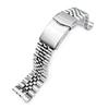 22mm Metal Watch Band Stainless Steel Jubilee Bracelet V Clasp for Seiko Prospex Turtle
