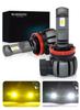 BLUESEATEC H8 H11 LED Fog Lamp, 2 Color Switching, Explosive Light, H16 LED, Fog,