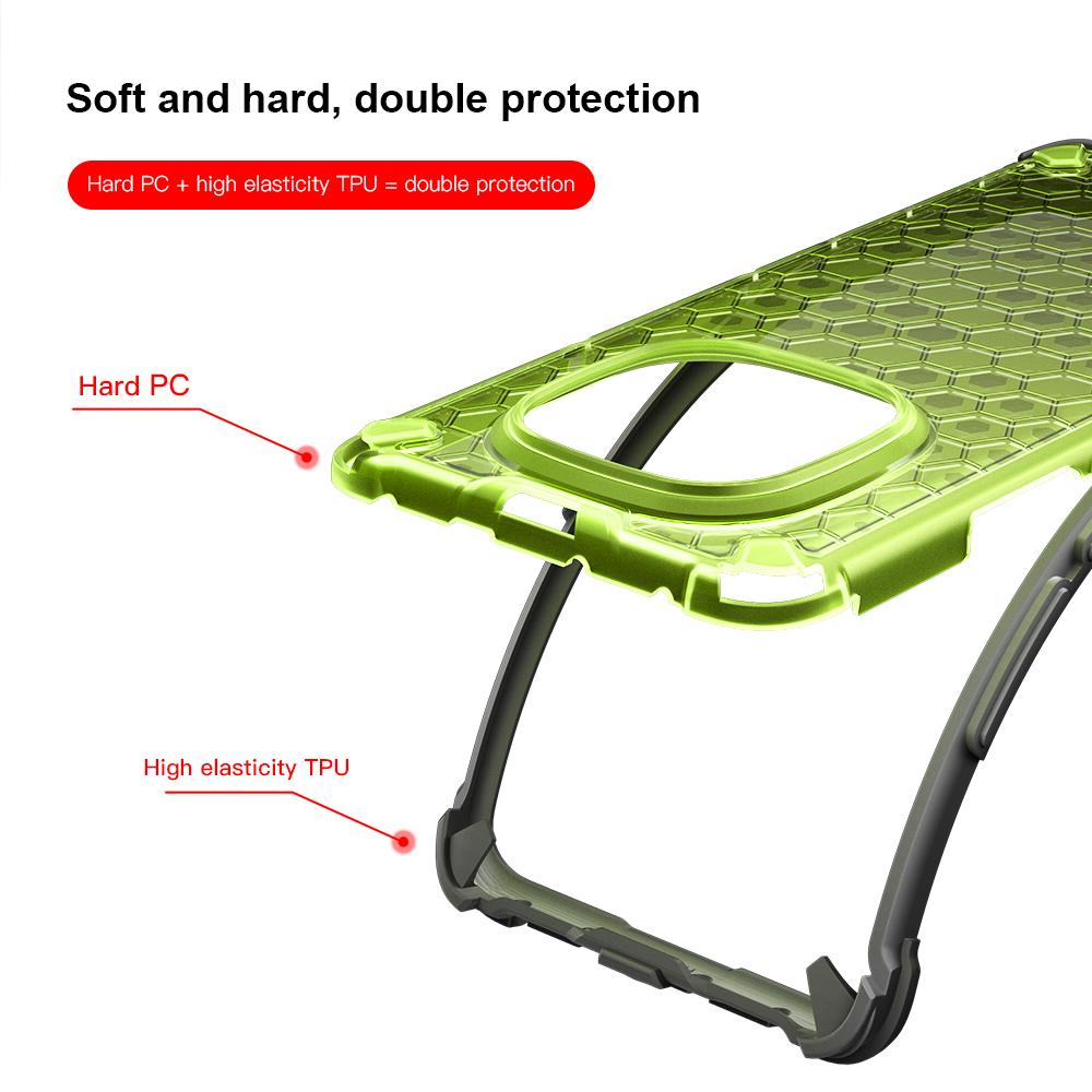 KEYSION Shockproof Armor Case for Redmi Note 14 Pro 5G 14 Pro+ Silicone+PC Transparent Honeycomb Phone Cover for Xiaomi POCO X7