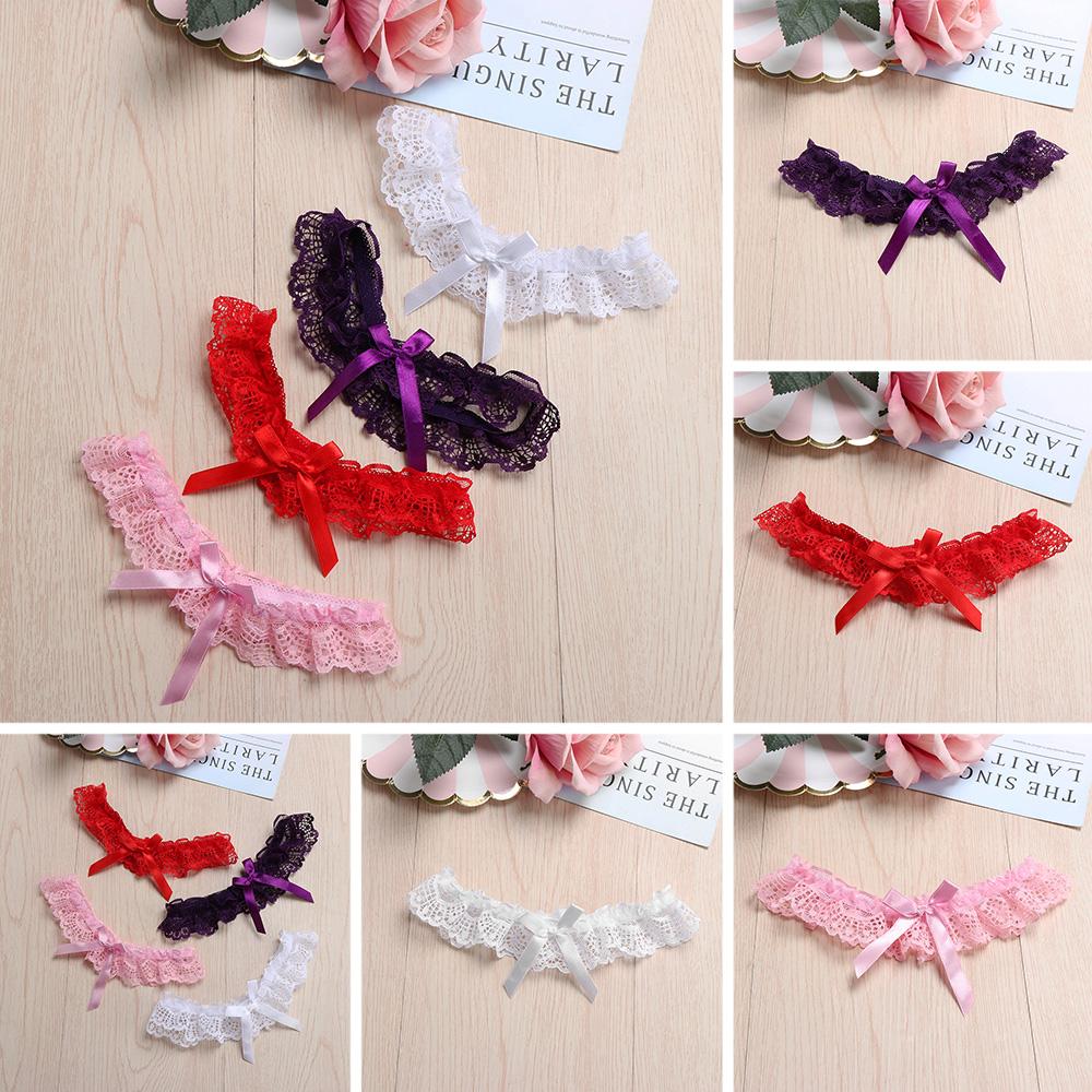 Девушка Свадебное нижнее белье бант кружево цветочные подвязки для чулок пояс для чулок
