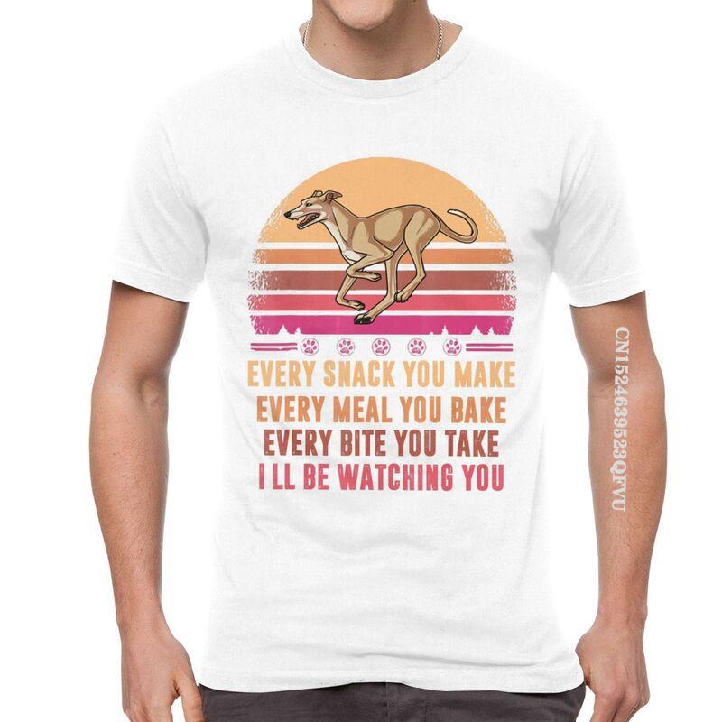 Greyhound T Shirts Men Novelty T Shirts Whippet Sighthound Dog Lover Tshirts Cotton Oversized Tee Tops Kawaii Clothes