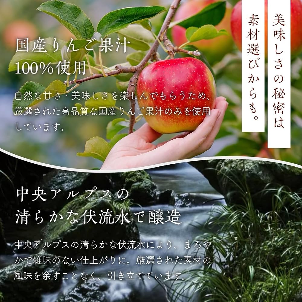 Japanese Product Uchibori Jun Apple Vinegar 900ml 100% Juice No Sugar Added