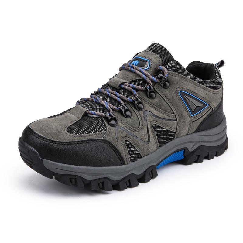 New Mens Hiking Shoes Breathable Lace Up Trekking Male  Light Cushioning Outdoor Climbing Tourism Sneakers for Men Trekking Shoe