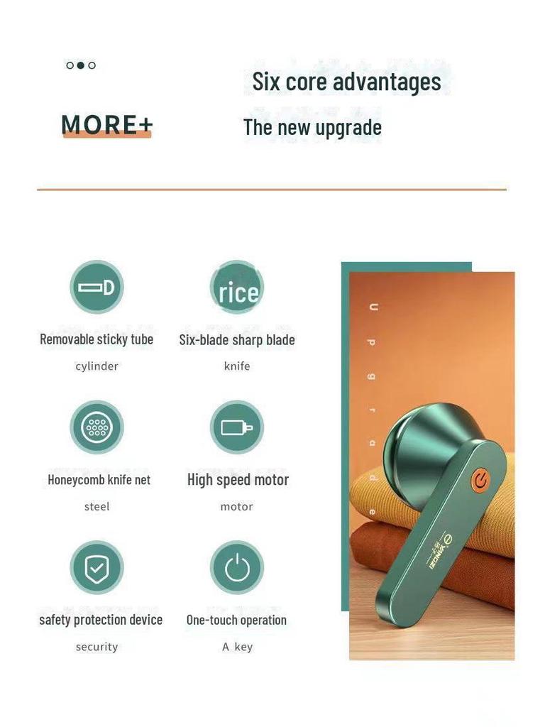 Yangzi Rechargeable Fabric Shaver & Lint Remover