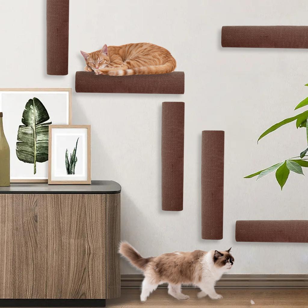 30 см Когтеточка для кошек Настенное кошачье дерево Самоклеящаяся когтеточка для кошек Настенная игрушка для кошек Лестница для лазания Наклейка на стену для кошек