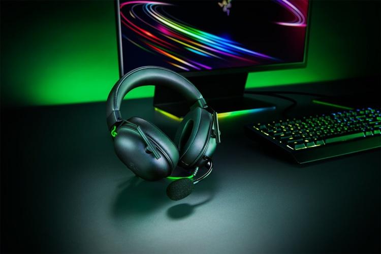 Razer BlackShark V2 X Wired Gaming Headset, Black/Green
