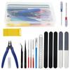 WMYCONGCONG Plastic Model Tool Craft Tool Includes and with Storage Case 18-Piece Set, Beginner's Set, Tweezers, Files, Penknives, Screwdrivers,