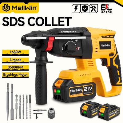 1680 Вт 26 мм бесщеточный электрический ударный инструмент дрель беспроводной бытовой роторный ударный молоток электроинструмент для Makita 18 В аккумулятор