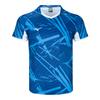 Быстросохнущая спортивная футболка для бадминтона, быстросохнущая, впитывающая пот, дышащая, футболка с коротким рукавом, унисекс, топы цвета кобальта и синего 72CA26Z1