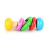 Baby Rattle Solid Wood Colorful Cute Shape Easy Hand Grip Shaker Rattle Toy for Early Education