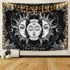 RSINC Tapestry Wall Hanging Sun Moon Tarot Cotton Handmade Printed A,84x54 Inch B0CV1531MH