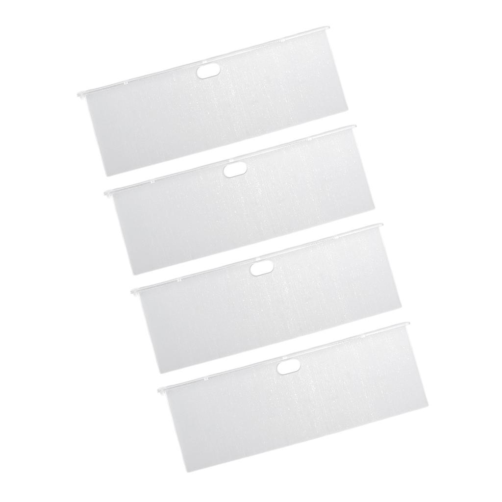 4 Pack Clear Acrylic Floating Shelves Wall Mounted Shelf for Anime Ornament Cosmetics Bathroom Livin