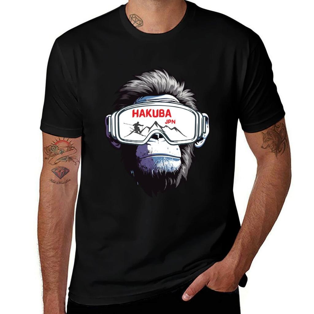 Hakuba Nagano Japan T-Shirt Holiday Casual Short Sleeve Top