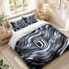 Bedding Set 1 Duvet Cover 2 Pillowcases Juventus FC Print Bedroom Home Decoration