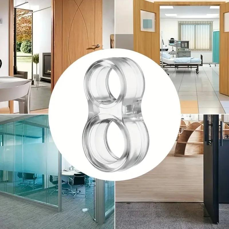 1-10 шт. Дверные упоры, прозрачный силиконовый буфер для дверной ручки, защита от столкновений, настенный шкаф, противоударные кольца, ударопрочная накладка