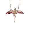 Harry Potter sterling silver Fawkes Necklace with crystal Elements