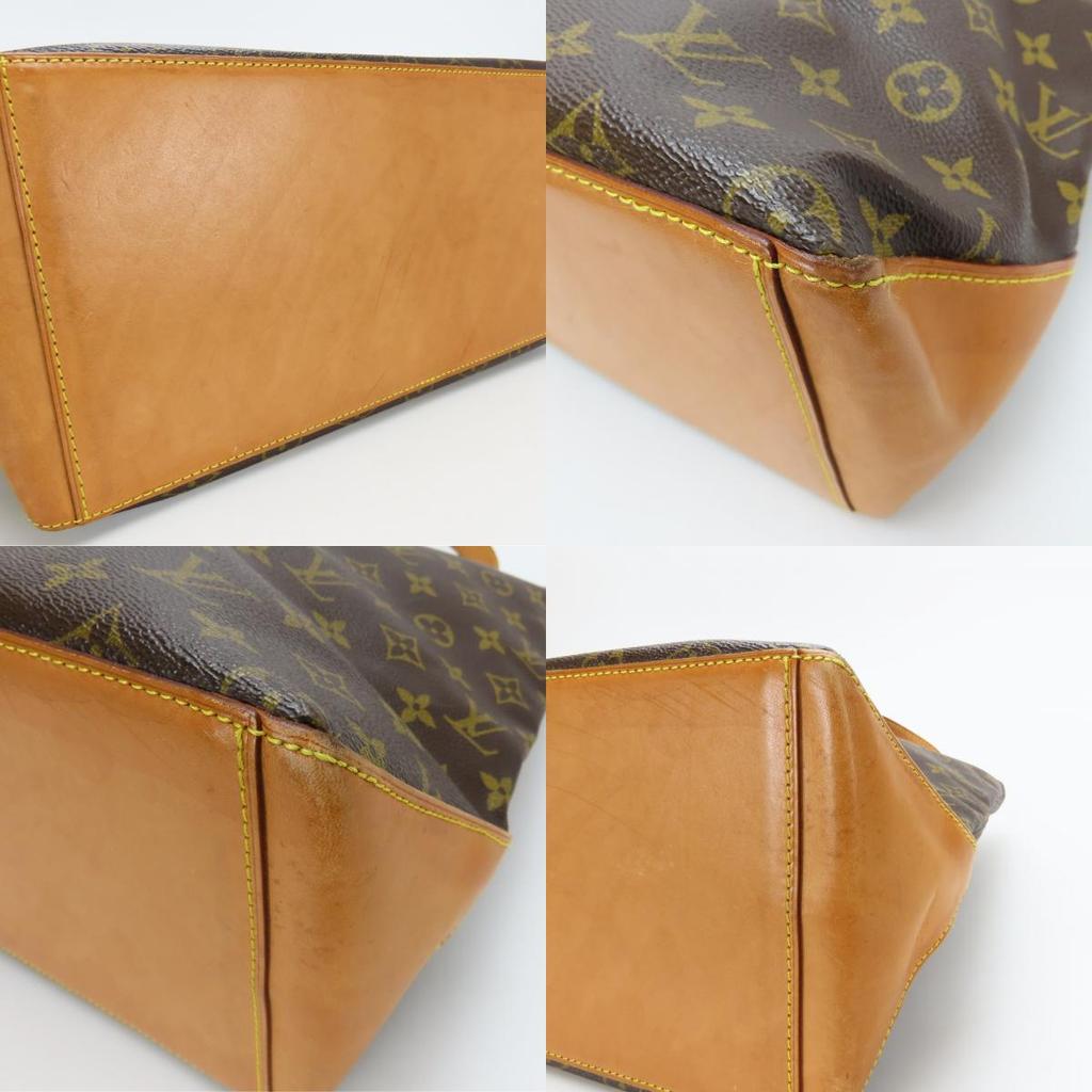 Used LOUIS VUITTON Tote Bag Cabas Mezzo M51151 Monogram/Nume leather Brown Popular