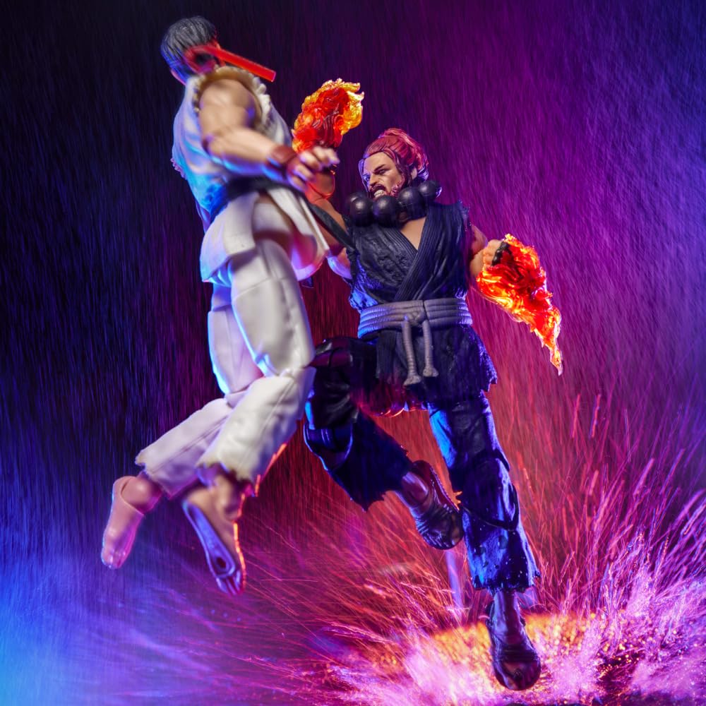 Фигурка Akuma из Street Fighter от Hasbro, Делюкс, Масштаб 15 см, Коллекционная игрушка для детей и взрослых, Возраст 8+, G4443, Оригинальный продукт