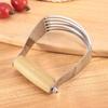 Stainless Steel Butter Churner Wood Handle Dough Mixer Egg Beater Flour Cutter  Cream