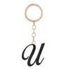 Алфавит от A до Z, черный, 26 английских букв, брелок, инициалы, алфавит, креативный, веселый, декоративный