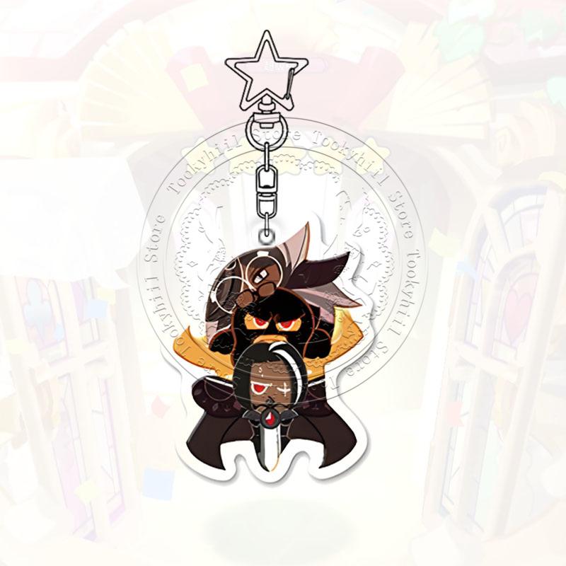 Ключница Cookie Run Kingdom Игра Мультфильм Кофе Каваии Студент Молочный Шоколад Фигурка Украшение для Сумки Лесник Подвеска Подарок на День Рождения